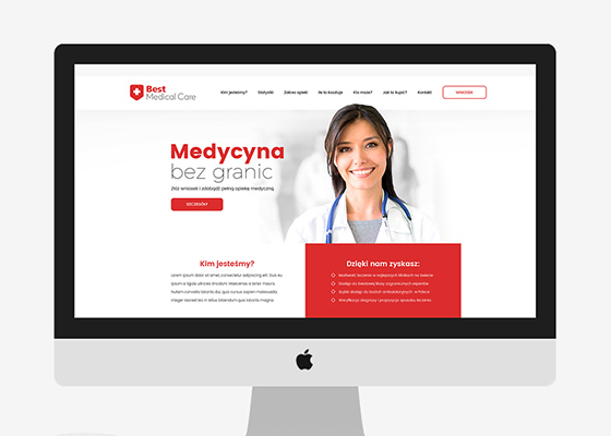 Projekt i wykonanie strony www - Best Medical Care