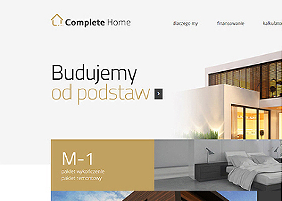 Projekt i wykonanie strony www - Complete Home